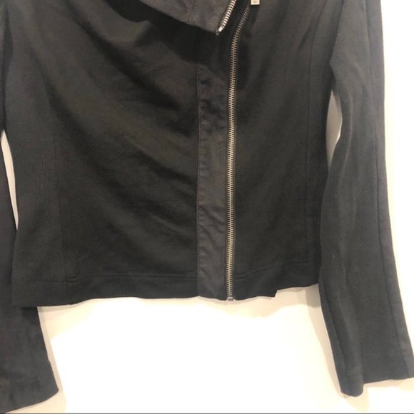 Two by Vince Camuto Assymetrical Zip Moto Jacket S - Picture 10 of 11